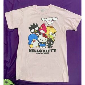 Sanrio Hello Kitty & Friends Hot Topic Bioworld tee S pastel pink cute kawaii
